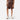 Straight Front-seam Sweatshorts in Chocolate Brown