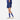 A-line Front-seam Sweatshorts in Beacon Blue